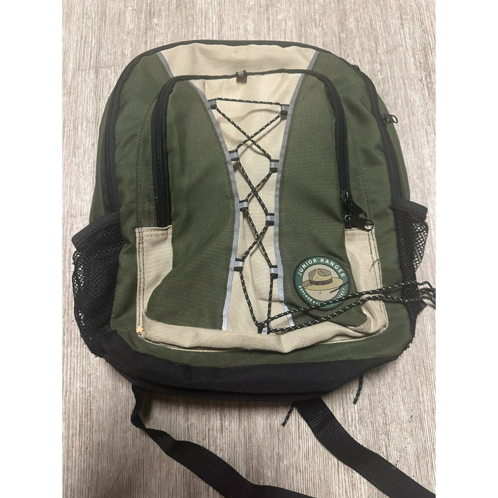National Park Service Junior Ranger Backpack Green Tan Explore Learn Protect